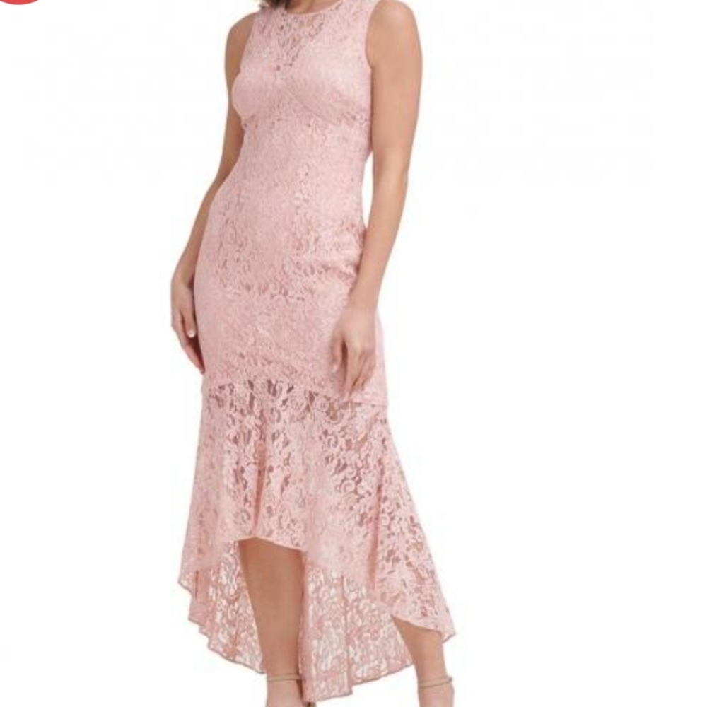 Vince Camuto Sleeveless Lace Gown Apricot Pink Women Dresses / Size 6 / …